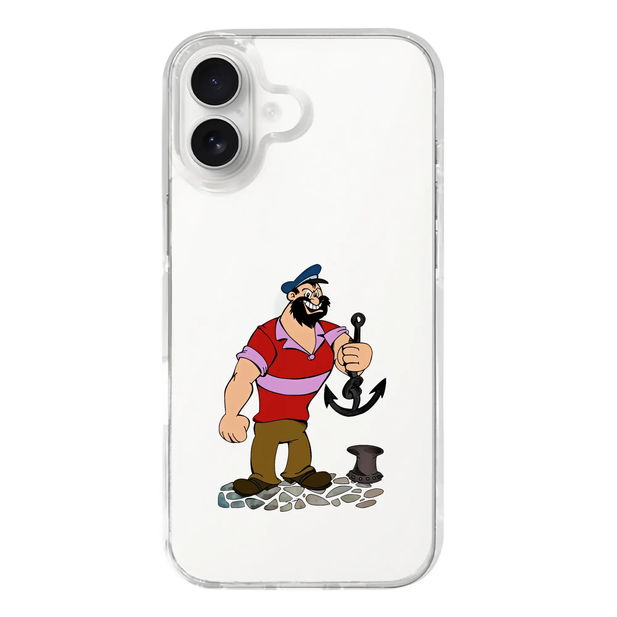 ポパイ グッズ ブルート - iPhone 17シリーズ 透明スマホケース – 薄型・耐衝撃・精密フィット保護カバー